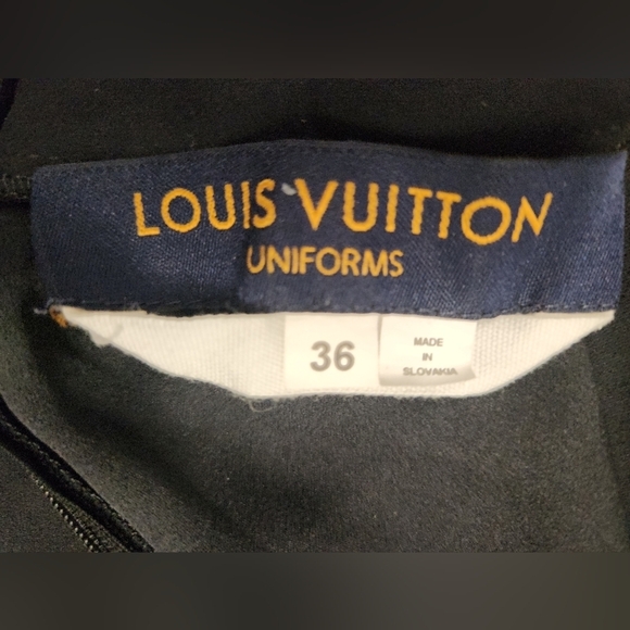 Louis Vuitton Uniforms Black Long Sleeve Sales Associate LV Midi Dress SZ 36 - Picture 3 of 14